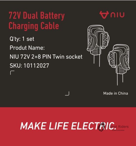 Dual Batterie-Ladekabel für FQi und NQiX 150/300